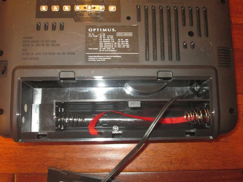 Receptor de radio Optimus AM FM banda de TV 12-604 EXCELENTE ESTADO. Foto 4 de 4