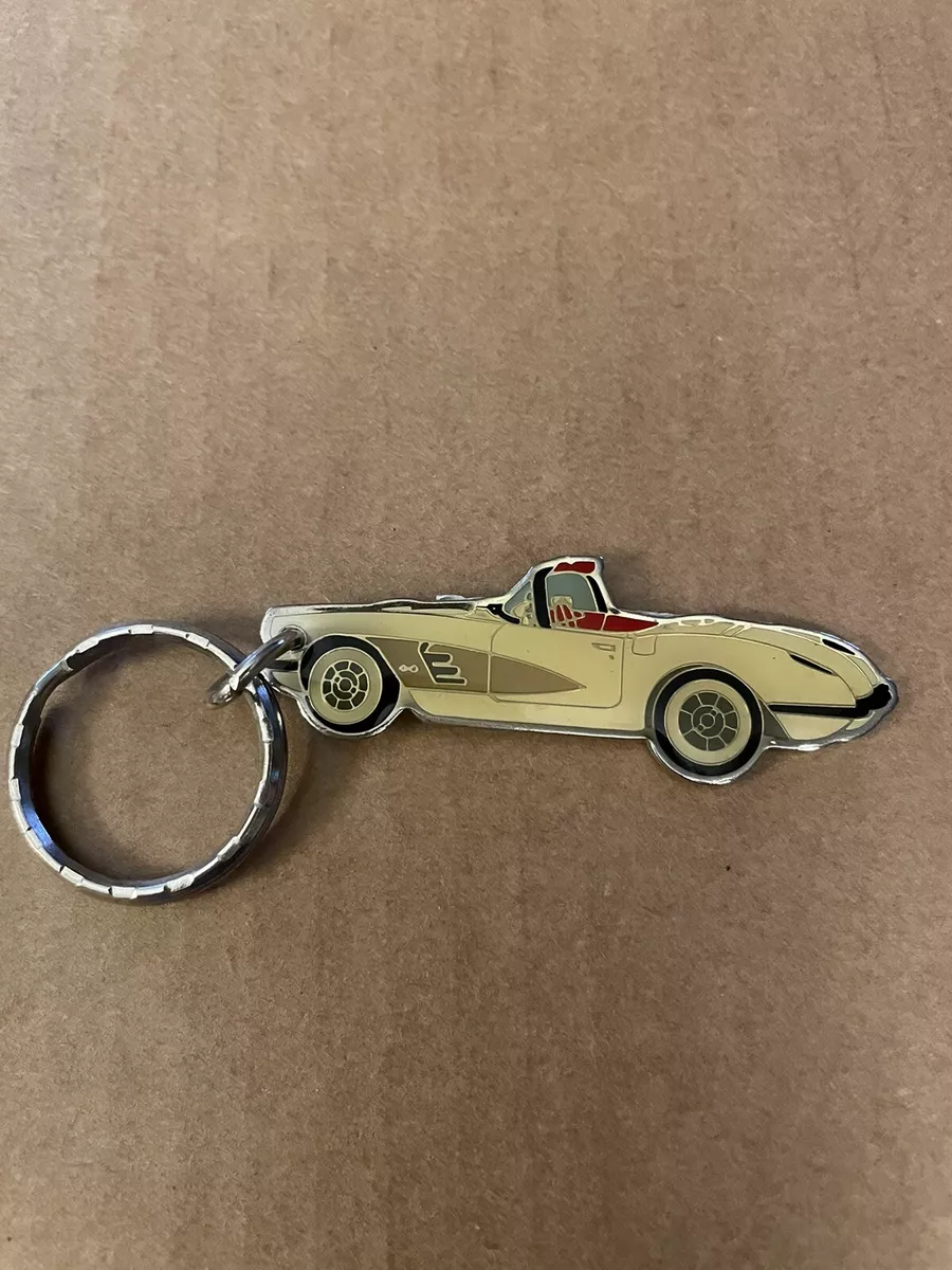 CORVETTE 50 S YELLOW METAL KEY CHAIN PREOWNED eBay