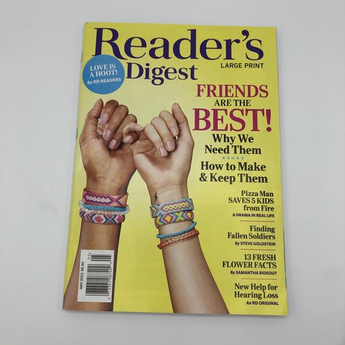Readers Digest Large Print Magazine May 2023 Friends are the Best & Word Search - Picture 2 of 6