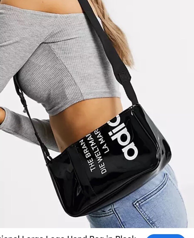 ☆Adidas☆Original Trefoil Mini Airliner Bag ADIDAS ORIGINALS TREFOIL VINTAGE Shiney MINI AIRLINER BAG