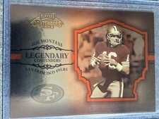 2004 Playoff Contenders JOE MONTANA  LEGENDARY CONTENDERS ORANGE #306/2000 49ers