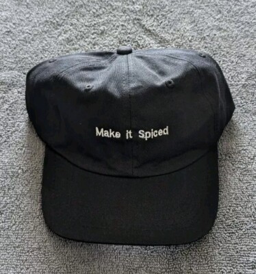 BACARDI MAKE IT SPICED BLACK ADJUSTABLE BASEBALL HAT CAP