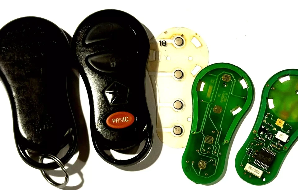 Dodge Ram 1500 2500 Transmisor remoto sin llave Clicker Llavero Transmisor Alarma Foto 3 de 4