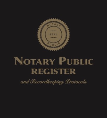 2023 NEW NY SOS-RULE NOTARY *MUST-KEEP* Register Record Book Ledger Journal Log