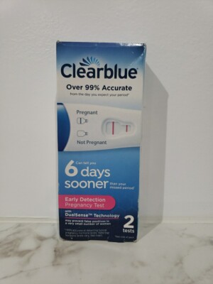 Pregnancy Test Over 99% Accurate 6 Days Sooner Early Detection  2 Tests DMG Box