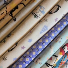 100% Cotton Soft Brush Flannel Winceyette Material Kids Craft Dress Fabric Meter