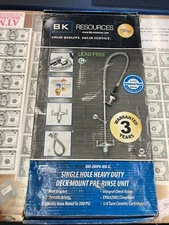 BK Resources Single Hole Heavy Duty Deck Mount Pre-Rinse Unit BKF-DMPR-WB-G