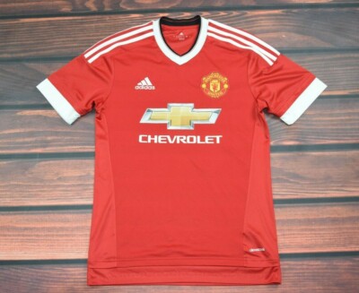 manchester adidas jersey chevrolet shirt S small