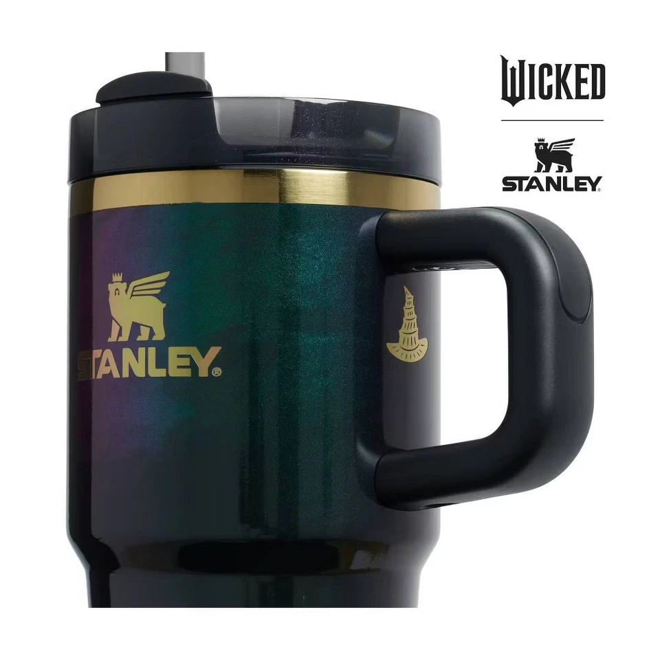 Vaso apagador de estado de flujo Stanley 20 oz acero inoxidable H2.0 Elphaba para siempre Foto 4 de 4