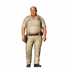 DIY 1/64 1/87 Fat policeman Scene Miniature Figures Doll For Car Vehicles Toys