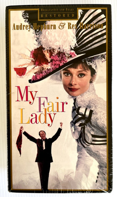 My Fair Lady (VHS, 1994, 2 Tapes) Audrey Hepburn, Rex Harrison Factory-Sealed!