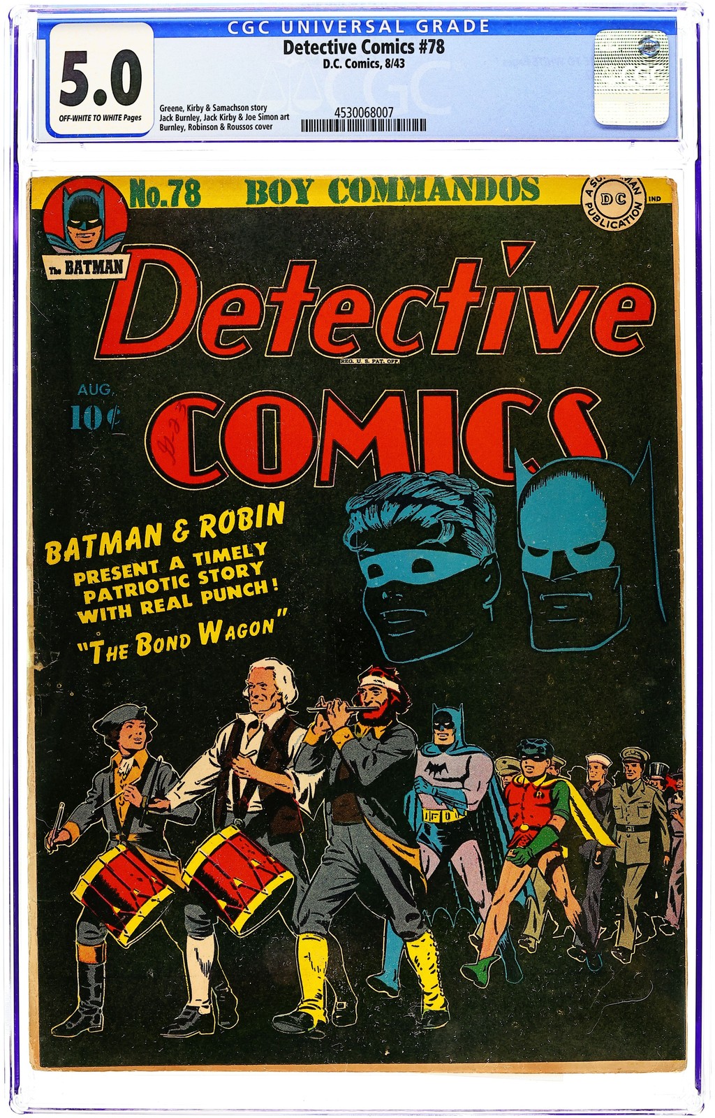 Detective Comics #78 CGC 5.0 1943 4530068007