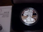 2015-W $1 US Mint Proof American Silver Eagle w/ Box & COA