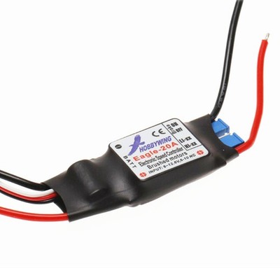20A 2KHz PWM Frequency RC Airplane Plane Brushed ESC Motor For Hobbywing Eagle