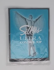 Silkies Ultra Control Top X-Tall Beige Ultra Sheer Legs Hose Pantyhose 030402 VT