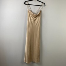 Show Me Your Mumu Size Large Verona Cowl Neck Dress Champagne