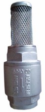 Sirocco V4A Edelstahl (316) Rückschlagventil mit Saugkorb 1/2" - 1 1/4"