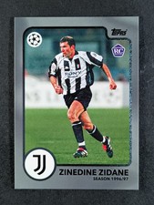 2024-25 Topps UEFA Soccer ZINEDINE ZIDANE Lost Rookie Card Juventus