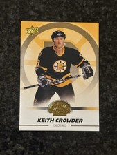 Keith Crowder Gold Base 23-24 Upper Deck Bruins Centennial