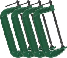 4Pcs 8 Inch C Clamp Heavy Duty C-Clamps Quality Iron Green 