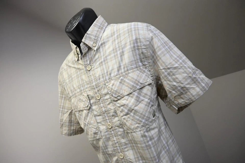 Alaskan HardGear Duluth Trading Co. Button Up Camp Shirt Vented Mens Sz Medium - Image 3 of 4