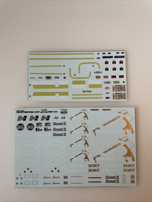 1980 International  Scout  Shawnee Scout  Hurst SS II 1/25 Model Car Decals