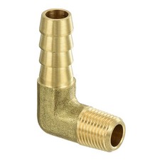 Brass Hose Barbed Elbow Fitting 5/16" Barbx1/8" NPT Male 90 Degree