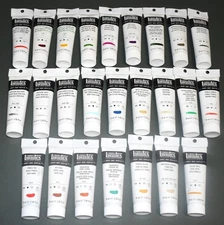 25 Different Colors   Liquitex Heavy Body Acrylics - 2 oz Tubes - Retail $273.10
