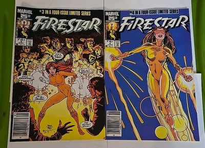 Marvel Comics 25th Anniversary * FIRESTAR * 2 PACK * ISSUE #3 #4 NEWSSTAND 02177