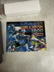 #838 Baseball Simulator 1000 (Nintendo NES) CIB Complete In Box TESTED & WORKING