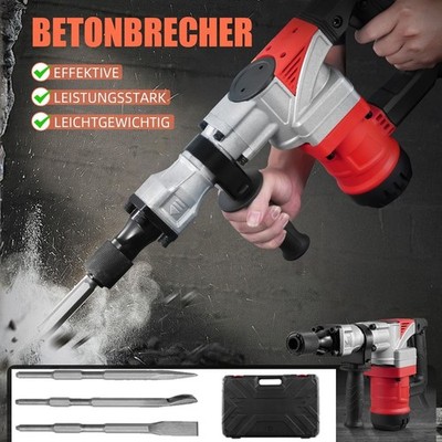 Schlagbohrmaschine Meißelhammer Bohrhammer SDS-Plus Stemmhammer Mit Koffer