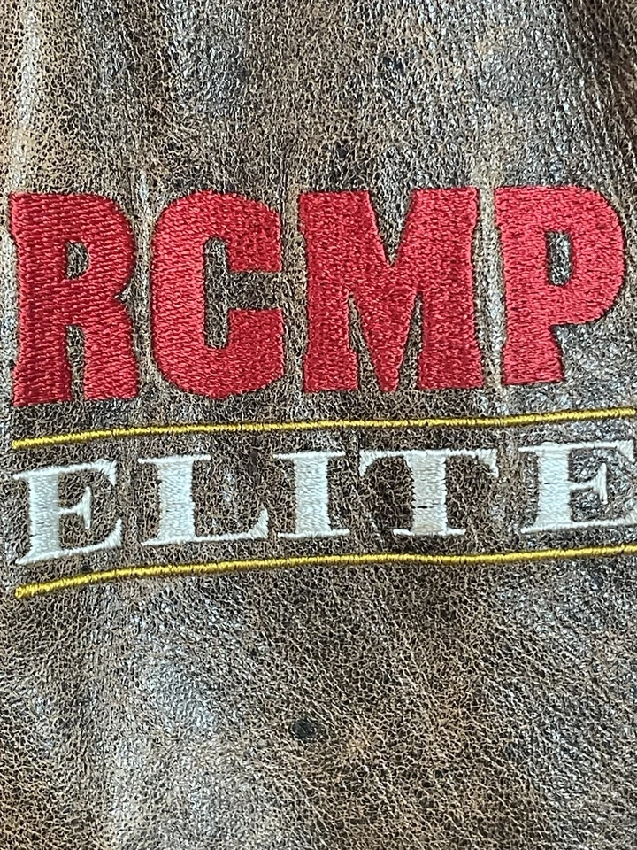 Peerless RCMP  ELITE Bomber Soft Leather Jacket Size Small Full Zip Pocket Brown - Image 4 of 4