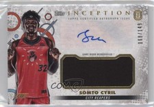 2022-23 Topps Inception OTE Overtime Elite Relic 68/149 Somto Cyril Auto 1u6