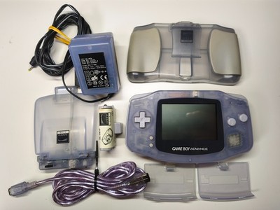 Game Boy Advance Glacier/Clear + Speedlink Zubehör Paket | Original Nintendo |