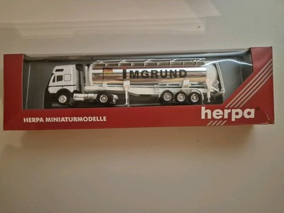 Herpa H0 1:87 MAN Tankzug Tanklaster IMGRUND Chrom Tank OVP neu 143554