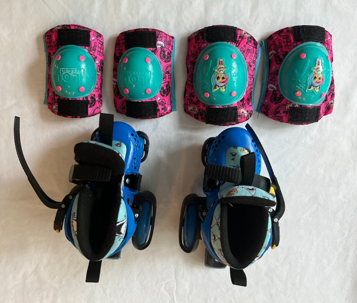 Adjustable Size Youth 7-11 With Elbow And Knee Pads