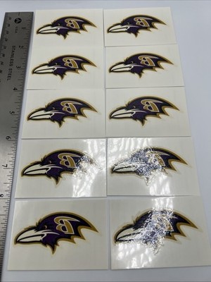 NFL Baltimore Ravens Temporary Tattoo Pack Of 10 Face Body Tattoos Football