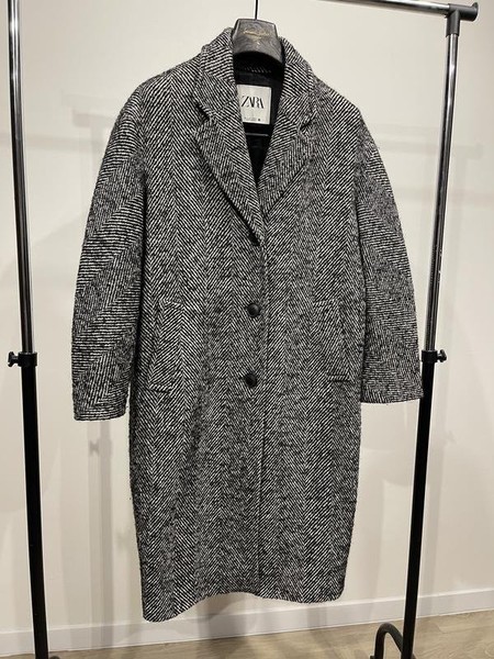 Women ZARA Coat Grey 36 / S / 44