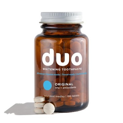Duo Toothpaste Tablets | Nano-Hydroxyapatite nHa Natural Whitening Reminerali...