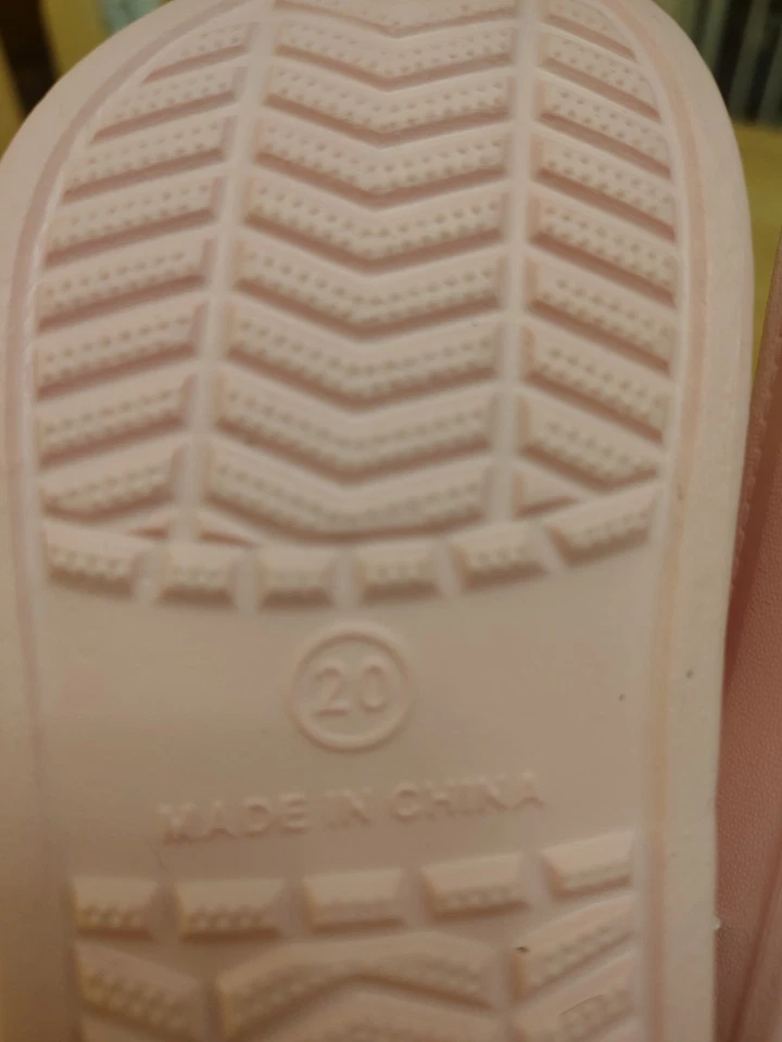 One Of A Kind Toddler Crocs With Scrunchie On Strap - Size 3 - Image 4 of 4