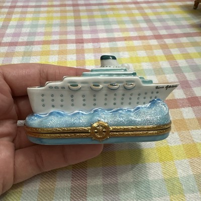 Artoria Limoges Peint Main Cruise Ship Trinket Box | eBay
