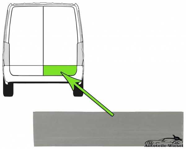 Reparaturblech FüR TüR Verzinkt Hinten Rechts FüR Fiat Ducato Peugeot Ab 94->-image