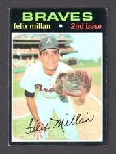 1971 Topps Baseball Card Felix Millan #81 Atlanta Braves