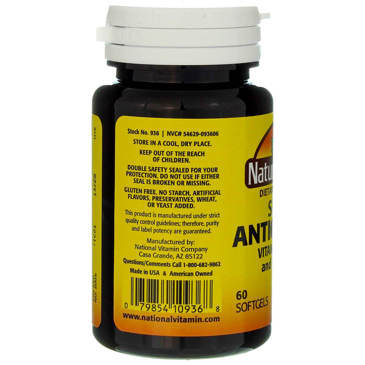 3 Pack Nature's Blend Super Antioxidant Soft Gels, 60 Ct