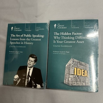 Great Courses Professional DVD Guide Lot 2 Art of Public Speaking Hidden Factor