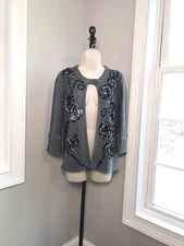 Vintage Michael Simon Angora & Cashmere Blend Cardigan Sweater ~ Women’s Medium