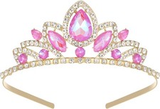 SWEETV Princess Tiara for Little Girls,Tiara Crown Headband Birthday