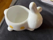 Expert Gardener - Small Bunny Pottery Bunny - Flower Pot