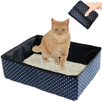 Katzentoilette Reise Faltbar, Tragbare Katzenklo Reise FüR Kitten, Wasserdicht,
