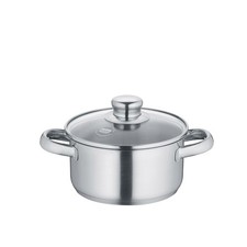 BERNDES Kochtopf Bratentopf NEW ROMA 16 cm 1,6 Liter mit Glasdeckel